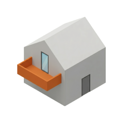 Auskragender Balkon